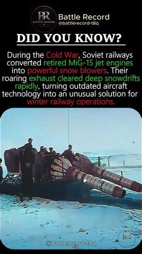 The Soviet Snow Blower Powered by a MiG-15 Jet Engine #shorts