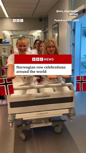 Fans around the world row to show support for Norway. #Norway #BBCNews