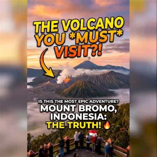 😱 Mount Bromo at Sunrise! Indonesia’s Most Beautiful Volcano Will Leave You Speechless 🌄🌋