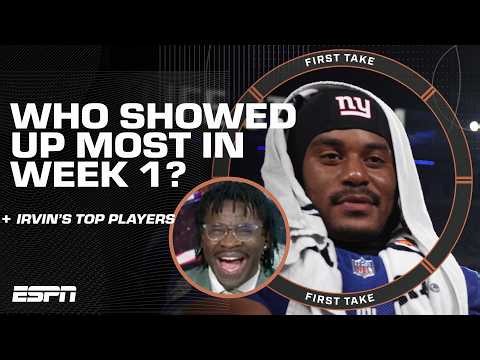 Michael Irvin’s TOP PLAYMAKERS of Week 1 of the NFL season 📈 | First Take