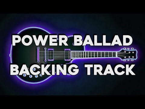 Slow Power Rock Ballad Guitar Backing Track B Minor Bm