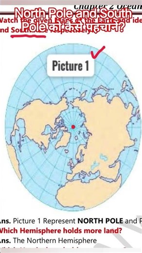 Identify the North Pole & South Pole from Pictures | Easy Geography Explanation