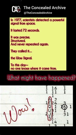 A Signal From Space… Then It Disappeared Forever#mystery #space #wowsignal #unsolved #science