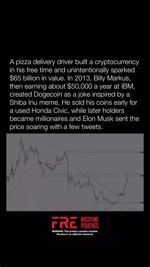 In 2013, pizza delivery driver and software engineer Billy Markus co-created Dogecoin, a cryptocurrency meant as a joke. Inspired by the viral Shiba Inu “Doge” meme, he and his co-founder set out to parody the growing hype around Bitcoin and other digital coins. What started as internet satire unexpectedly ballooned into a phenomenon worth roughly $65 billion at its peak, driven by online communities and high-profile boosts from Elon Musk. Markus never anticipated his lighthearted experiment wou