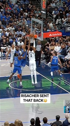 Zaccharie Risacher Rises Up to DENY Victor Wembanyama at the Rim 😳