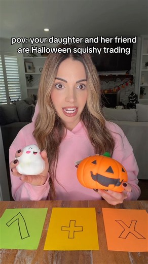 POV: YOUR DAUGHTER AND HER FRIEND ARE HALLOWEEN SQUISHY TRADING 🎃👻
