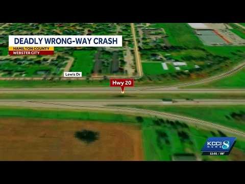 Authorities identify both drivers killed in wrong-way crash on Highway 20 near Webster City