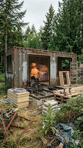 How to Convert a Shipping Container: Step-by-Step Transformation #container #tinyhouse #timelapses