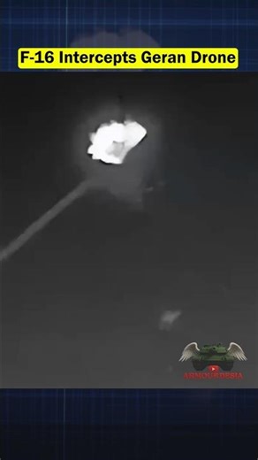 F-16 Intercepts a Russian Geran Kamikaze Drone!!