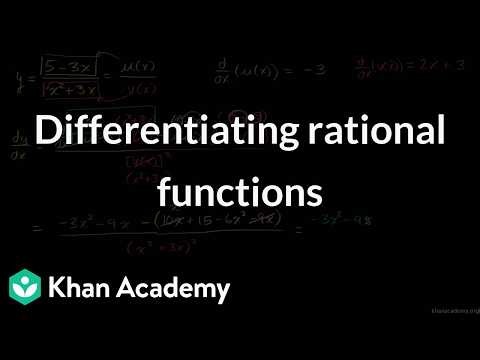 Differentiating rational functions | Grade 11 | Math | NCERT | Khan Academy (IN accent)