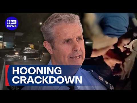 Queensland Police arrest dozens in major anti-hooning blitz | 9 News Australia