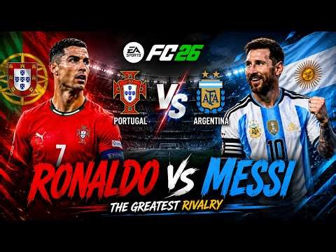 🐐 Ronaldo vs Messi LIVE 🔥 Portugal vs Argentina | EA FC 26 Full Match