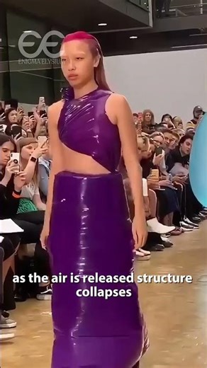This outfit inflates before it becomes real clothing