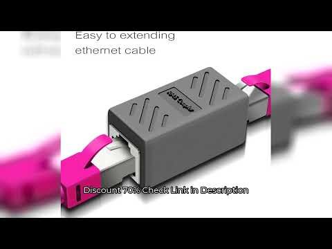 Ethernet Cable Extender,RJ45 cat 5 cat 6 cat6a Coupler, Extender Connector - Ethernet Coupler Female
