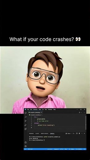Day 10 of the 15 Days Python Challenge 🐍🔥Learn Exception Handling #python #coding #learnpython