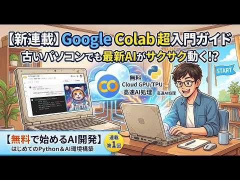 【新連載】古いパソコンでも最新AIがサクサク動く！？Google Colabの超入門ガイド【無料で始めるAI開発】