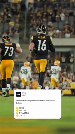 What a debut for Drew Allar 👏 🎥 Steelers.com