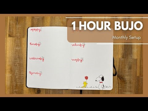 Plan a Full Monthly Bullet Journal in 1 Hour ✨ Calendar + Weekly Spreads