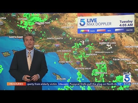 Storm brings overnight showers to SoCal, cool and cloudy conditions to follow