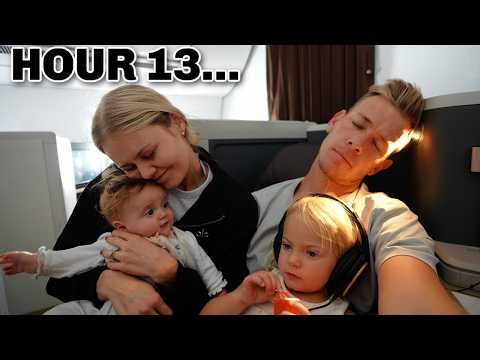 Flying 15 Hours with 2 Kids! *Business Class*