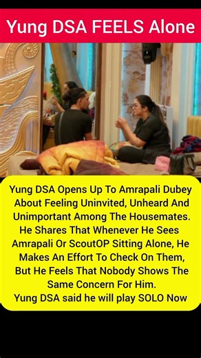 Bigg Boss 20 NEW PROMO - Yung DSA FEELS Alone in BB20 #biggboss