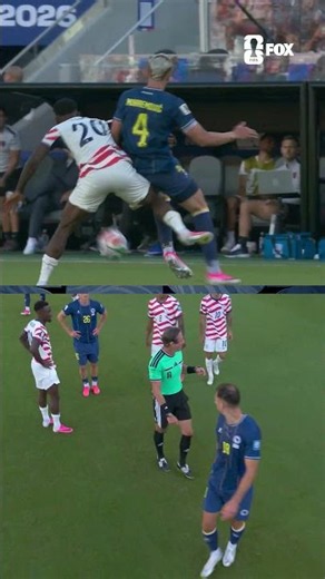 Folarin Balogun is shown a red card and the US is down to 10 players.