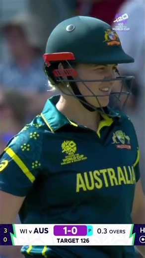 A cracking shot from Georgia Voll as Australia get going in the chase 🔥 #T20WorldCup