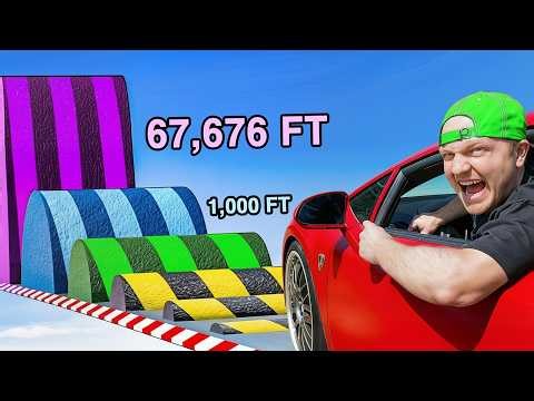 Cars vs MASSIVE Speed Bumps in GTA