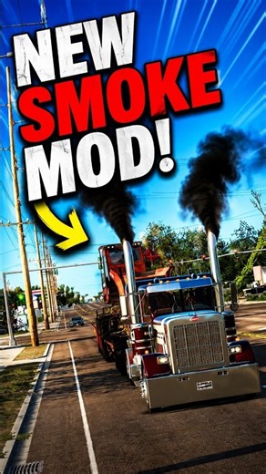 THE MOST INSANE SMOKE MOD IN ATS?! #americantrucksimulator #ats #shorts