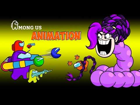 [어몽어스 Among Us] Escape LILY LOVEBRAIDS Hungry Worm in Roblox - AMONG US FUNNY ANIMATION
