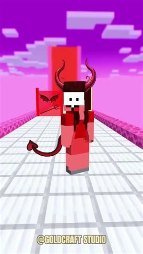 Destiny Run Aphmau vs Noob Girl MINECRAFT #funnyshorts