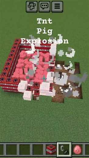 Tnt pig explosion in#virle #minecraft #gaming
