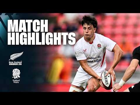 England U20 Men v New Zealand Match Highlights