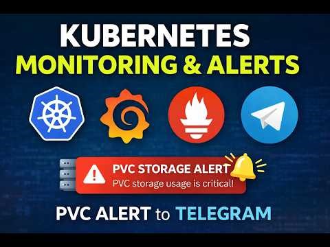 Kubernetes Monitoring with Grafana & Prometheus | PVC Alert to Telegram
