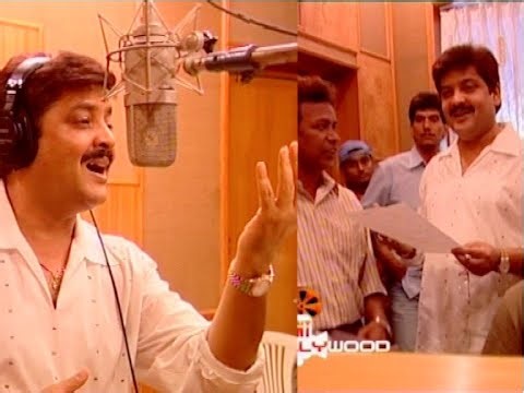 Rare studio moment of Udit Narayan recording songs for the film Qayamat Se Qayamat Tak.