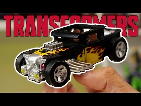 This Hotwheels Car Is A Transformer | #transformers Hot Wheels Boneshaker Colab