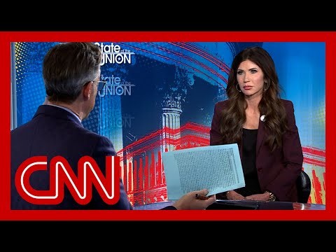 Tapper presses Noem on ‘domestic terrorism’ labeling after ICE shooting