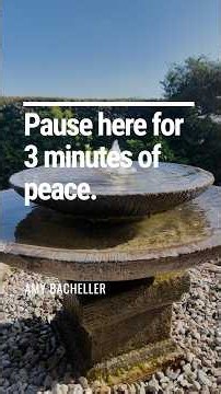 ⛲ 3-Minute Sound Loop: Magic Garden Fountain & Crystal Bowls | A Grounded Start to Your Week