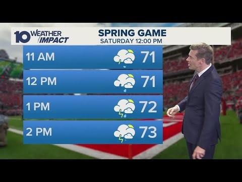 Columbus, OH Thursday evening forecast | Weekend cold front brings potential storms
