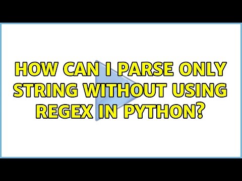 How can I parse only string without using regex in python? (2 Solutions!!)