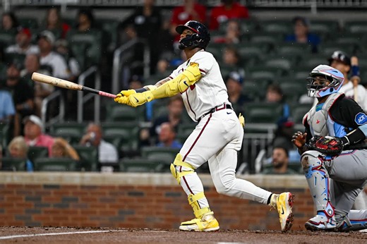 Marlins' outfield collision causes deflection that assists Ronald Acuña Jr. homer in Braves' eighth straight win
