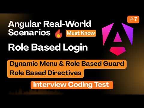 Angular Role-Based Login System 🚀 | Dynamic Menu, Auth Guard, Roles & Permissions (Real Project)