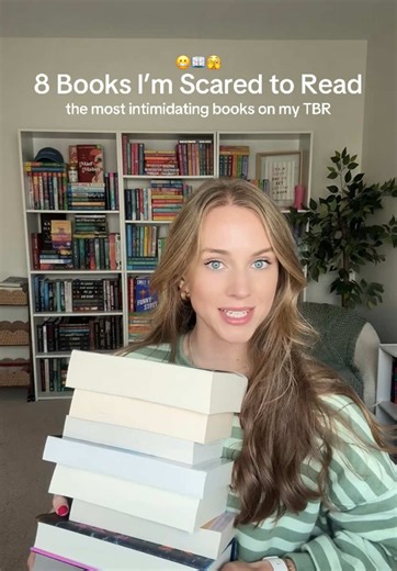 Books I’m procrastinating reading because I’m scared of them 🫣😅 someone convince me to pick these up! #booktokfyp #tbrlist #toberead