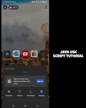 Java Ugc Script Tutorial