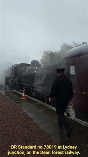 BR Standard no.78019 at Lydney junction, on the Dean forest railway.