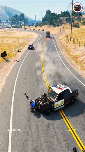 Realistic Highway Car Crashes🚗💥 #realisticcarcrashes #carcrashes #beamngdrive