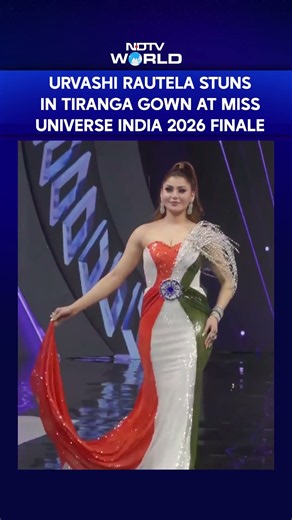 Urvashi Rautela Dazzles In Tiranga-Inspired Gown At Miss Universe India 2026 Finale
