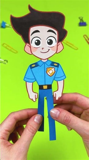 Let’s Make a Running Police Officer! 🏃‍♀️✨ Easy DIY Craft Fun