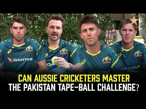 Aussies Try the Tape-The-Ball Challenge! (Who is the Fastest?) | MA2T