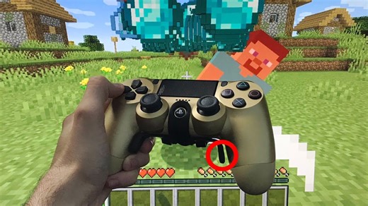 I used an aimbot controller to cheat in Minecraft